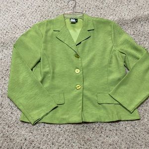 First Option womens like green jacket, size large